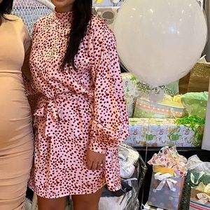 ASOS Pink and Red Polkadot dress